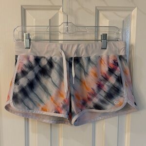 Rip Curl Women's Tie-Dye Runner Shorts — Pink, Gray, Orange